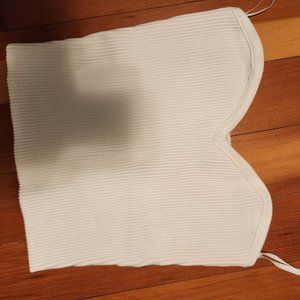 Aritzia Babaton Sculpt Knit Sweetheart Tube Top Colour White Size S